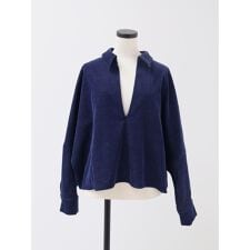 コーデュロイスキッパーブラウス