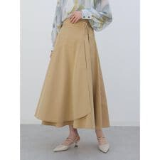 ラップフレアスカート