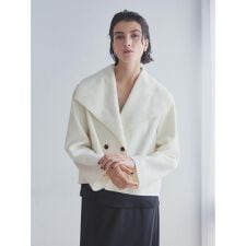 Aga×NORITAKE Future Melton Big Collar Coat