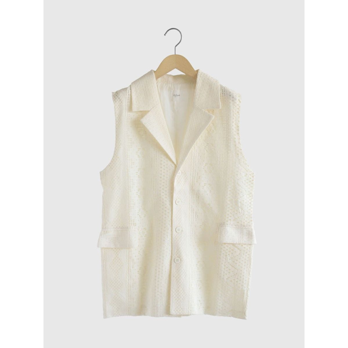 Lace tailored gilet jacket | フィーカ(Fika) | 133111087