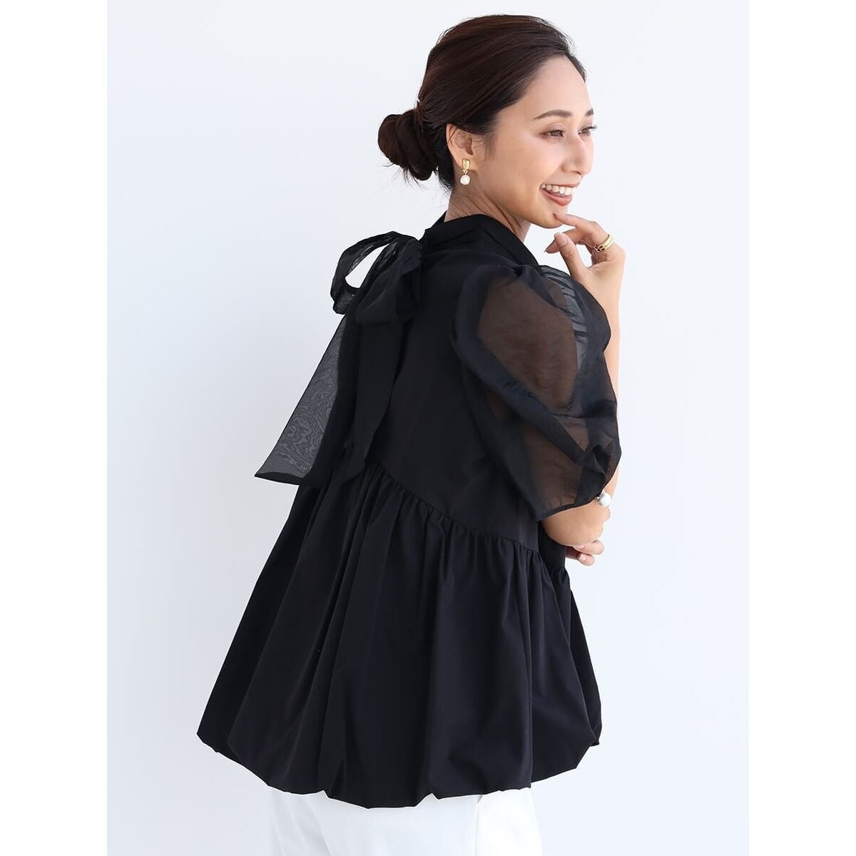 バックリボンシアーアームブラウス | フェンネル(FENNEL) | マルイ