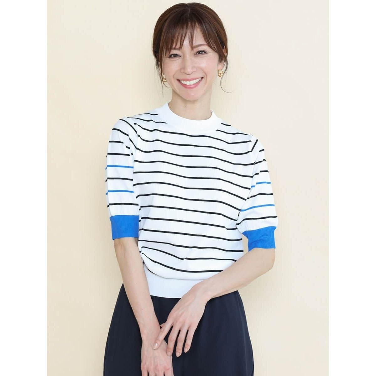 カラーアクセントボーダーニット | フェンネル(FENNEL) | マルイウェブ