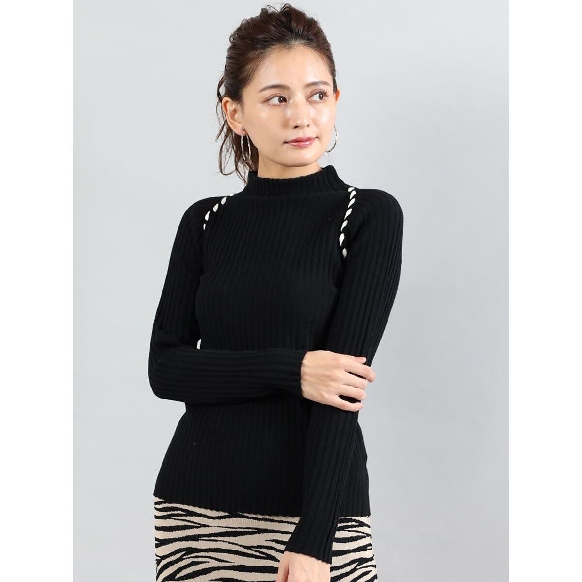 ハンドステッチハイネックリブニット | フェンネル(FENNEL) | マルイ