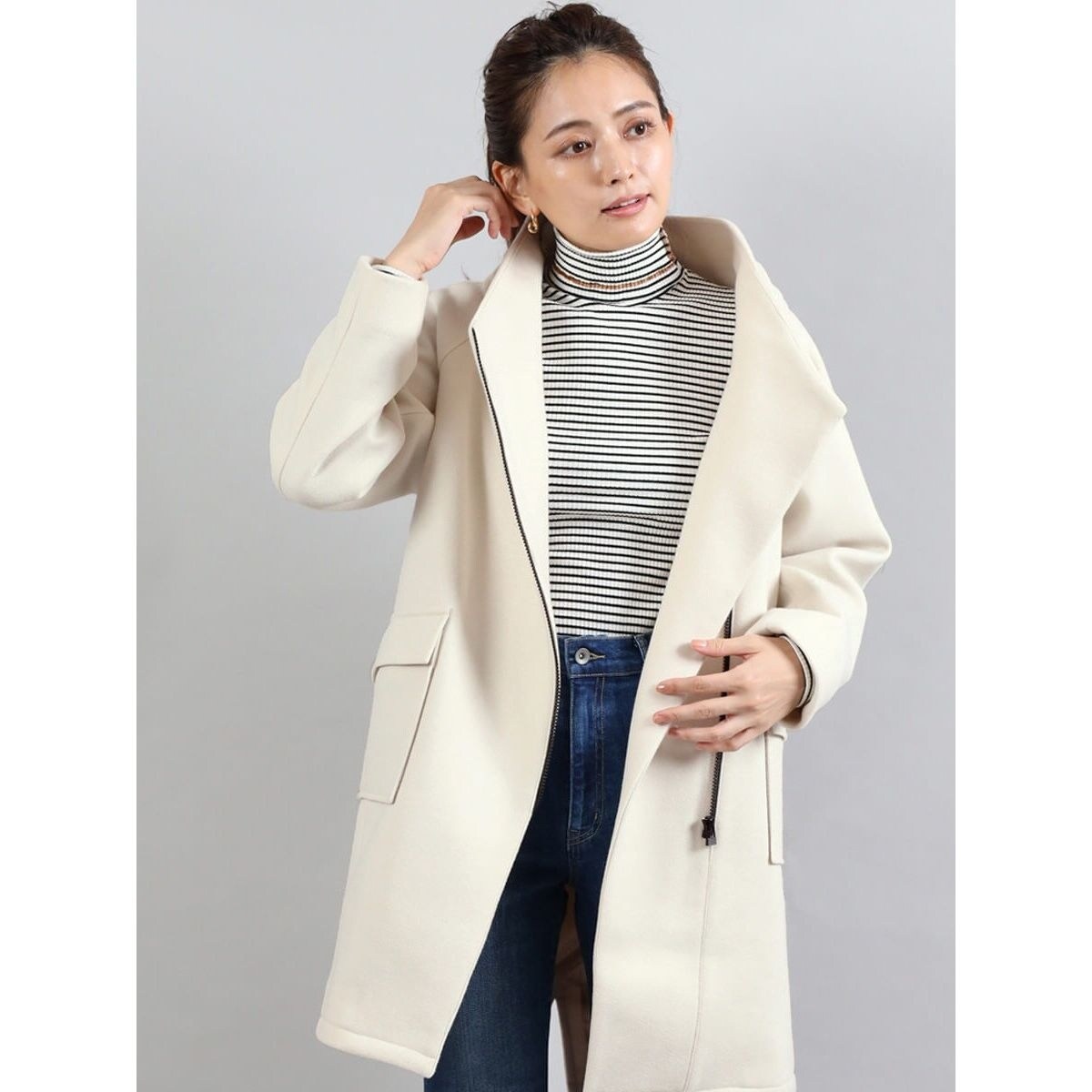 フロントジップスタンドカラーコート | フェンネル(FENNEL) | マルイ