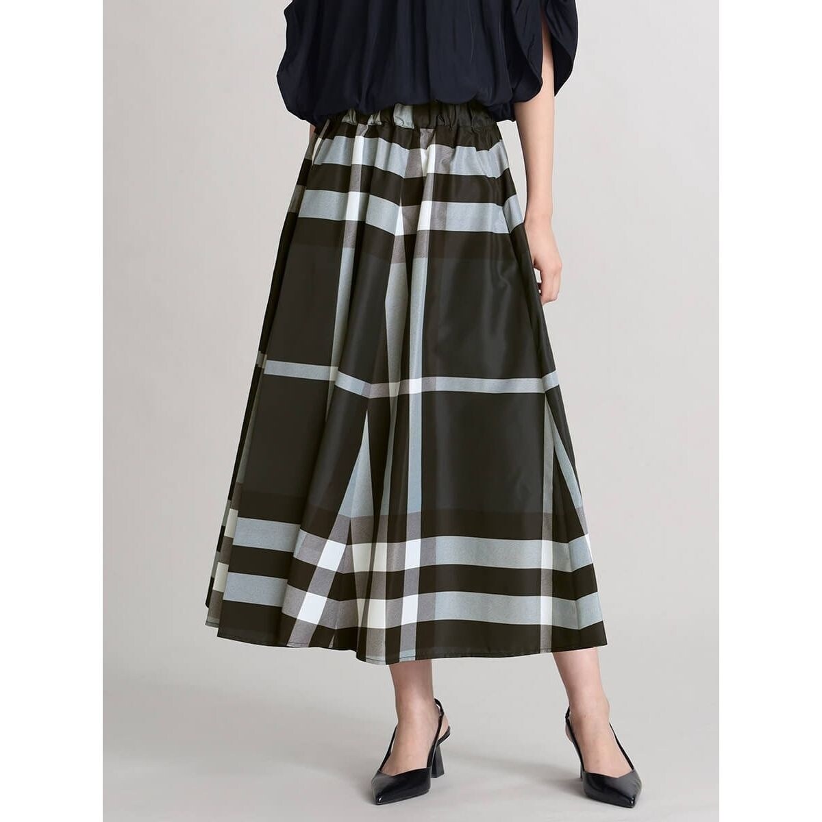 ビックチェックフレアスカート | フェンネル(FENNEL) | マルイウェブ