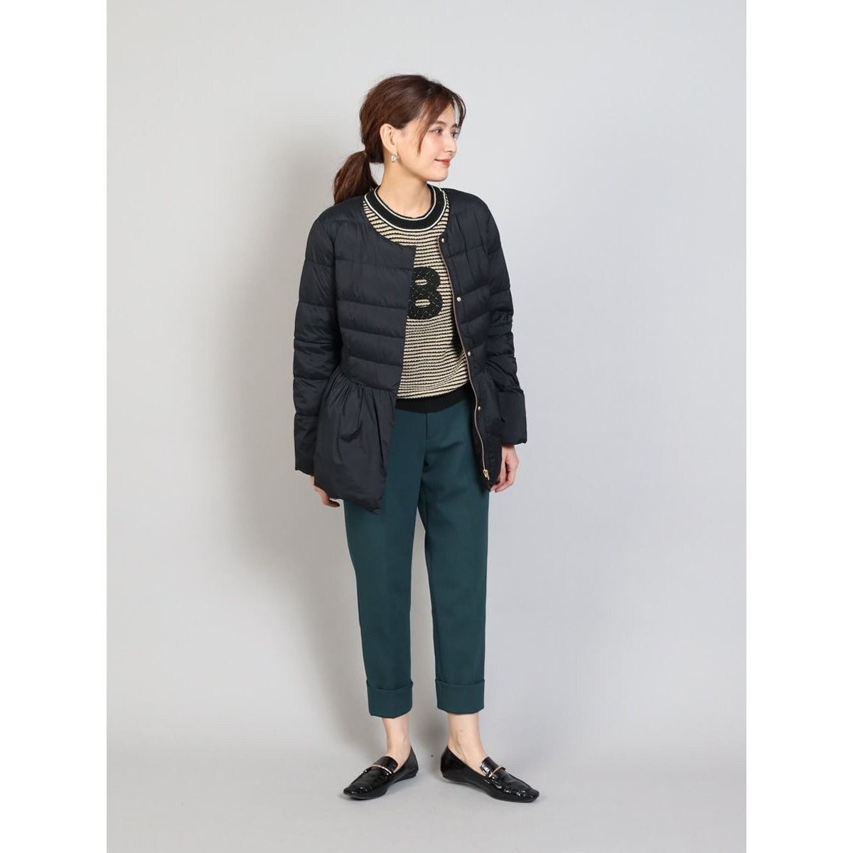 ◆新品、タグ付き◆ フェンネル　fennel ペプラムヘムダウンジャケット ◇新品、タグ付き◇ フェンネル fennel ペプラムヘムダウン