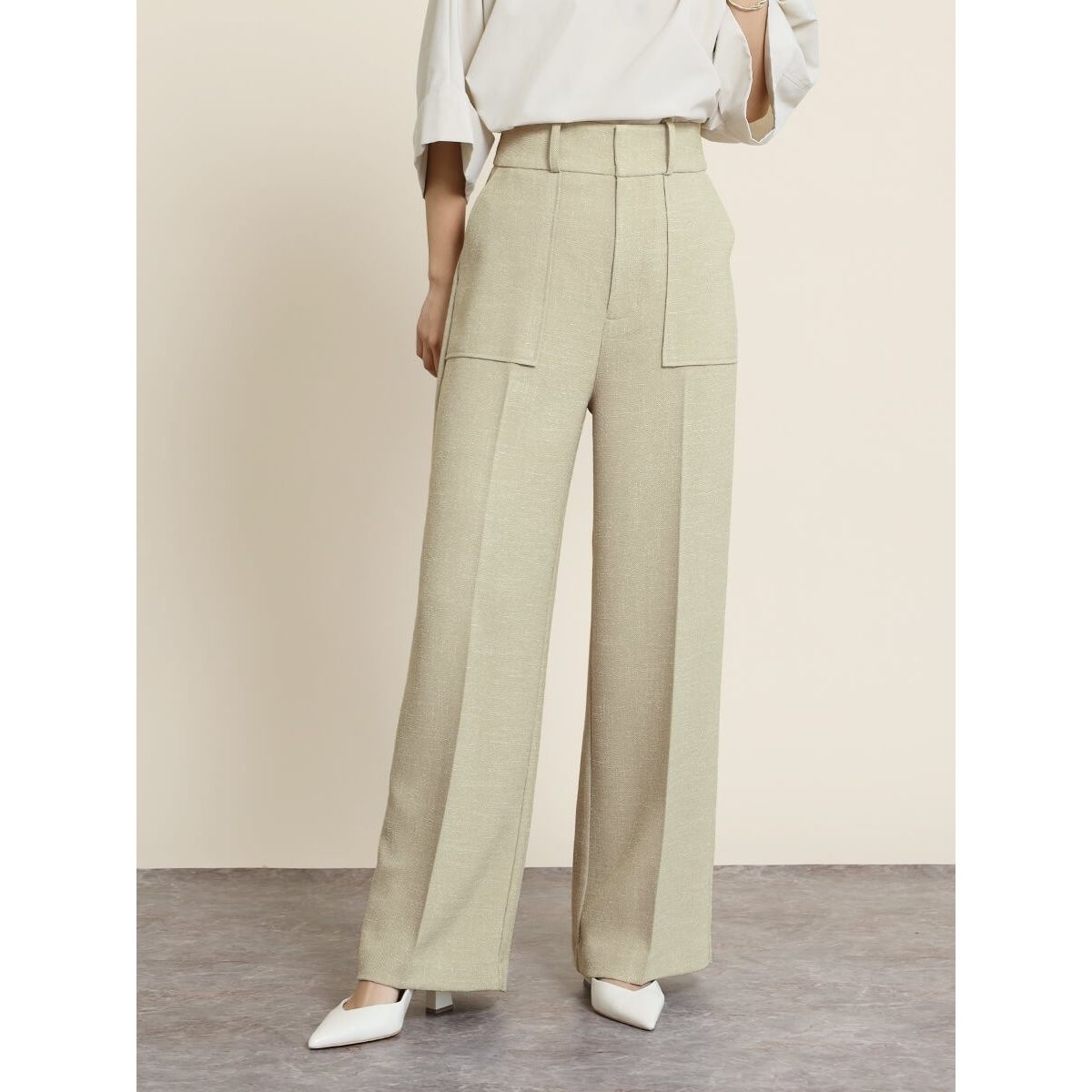 センタープレスツイードワイドパンツ | フェンネル(FENNEL) | マルイ