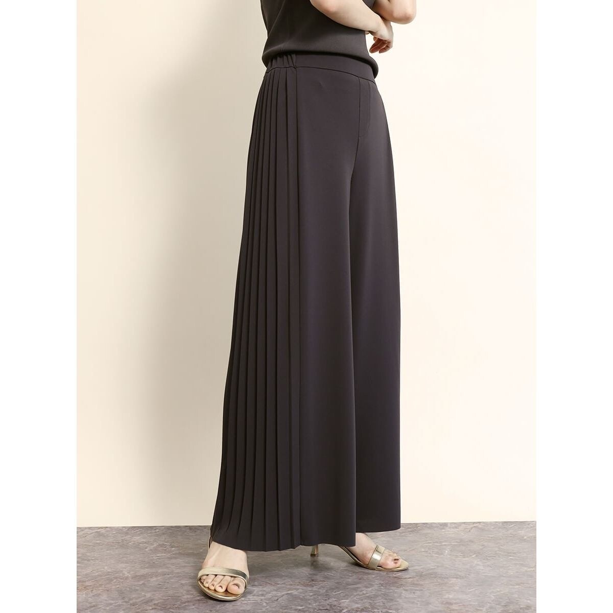 フェンネル（FENNEL）/サイドプリーツワイドパンツ サイドプリーツワイドパンツ | フェンネル(FENNEL) | マルイウェブチャネル