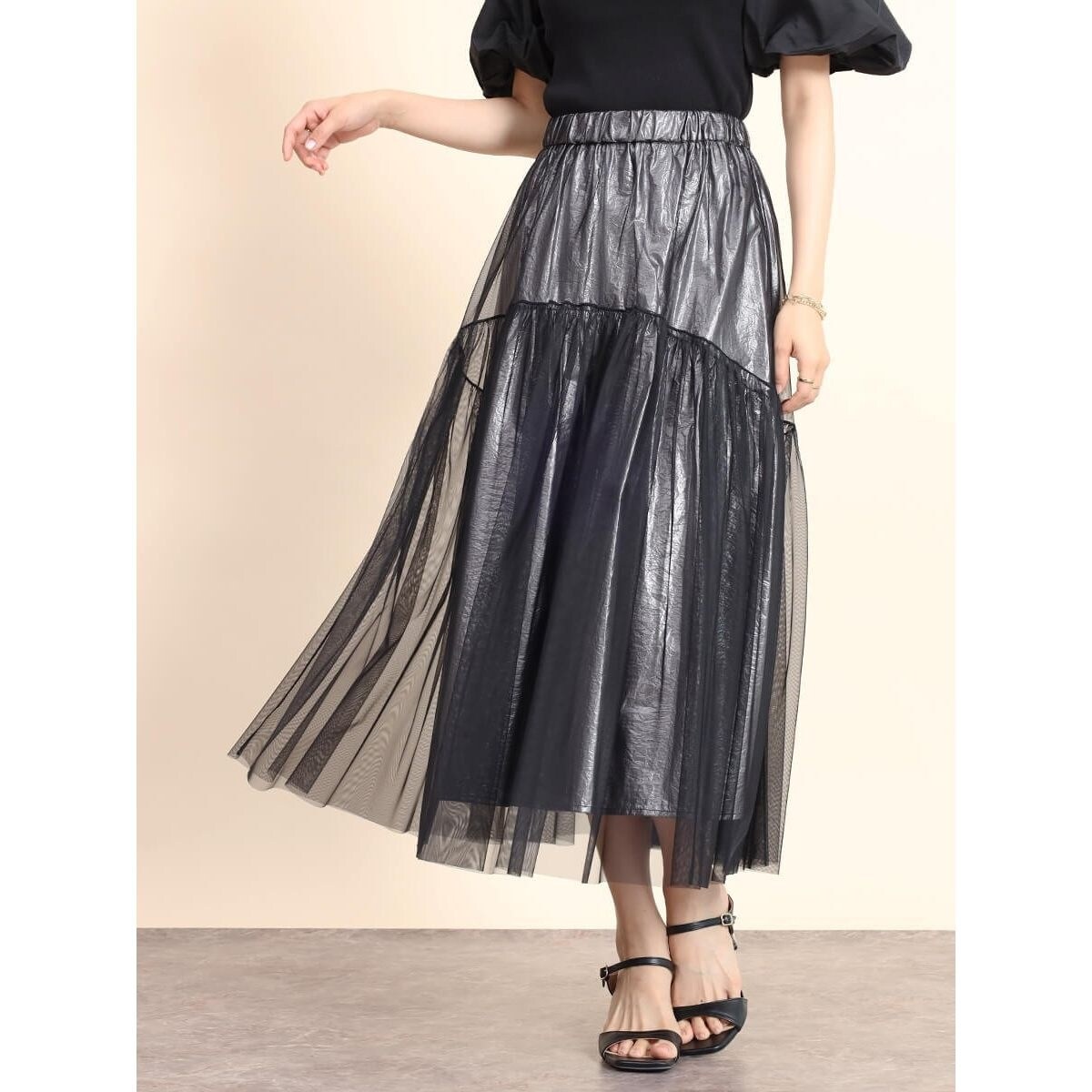 匿送込新品●ヤマダヤ　フェンネル　FENNEL チュールスカート■ライトグリーン 匿送込新品○ヤマダヤ フェンネル FENNEL チュールスカート