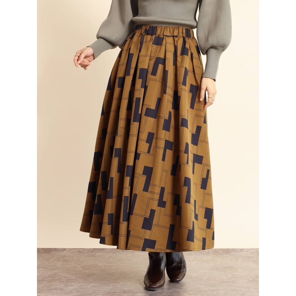 タグ付き未使用　FENNEL ジオメトリックボリュームタックスカート ジオメトリックボリュームタックスカート | フェンネル(FENNEL