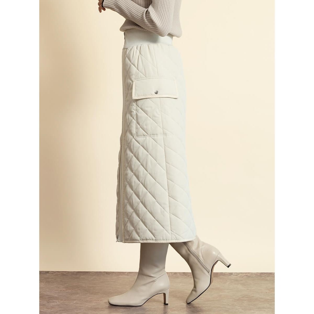 フロントZIPキルティングスカート | フェンネル(FENNEL) | マルイ