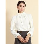 ギャザーネックブラウス(ivory、black) | フェンネル(FENNEL) | マルイ 