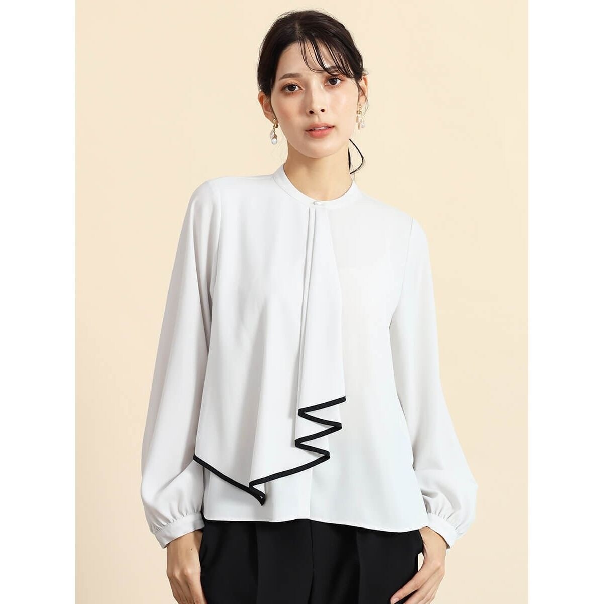 ドレープレイヤードブラウス | フェンネル(FENNEL) | マルイウェブチャネル