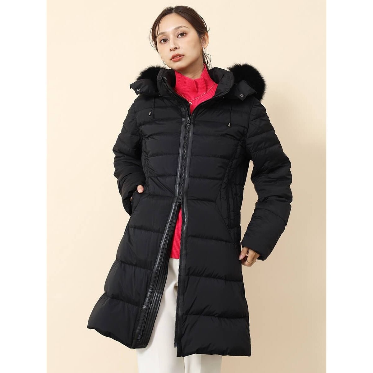 フォックスファー付きロングダウンコート | フェンネル(FENNEL