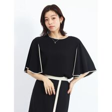 スリットスリーブとろみブラウス