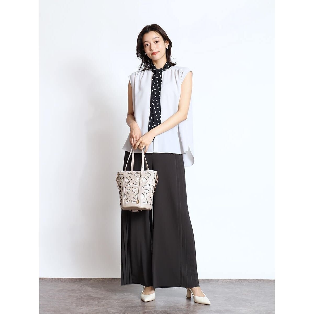 ドットボウタイブラウス | フェンネル(FENNEL) | マルイウェブチャネル