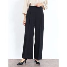 ハイウエストセンタープレスワイドパンツ