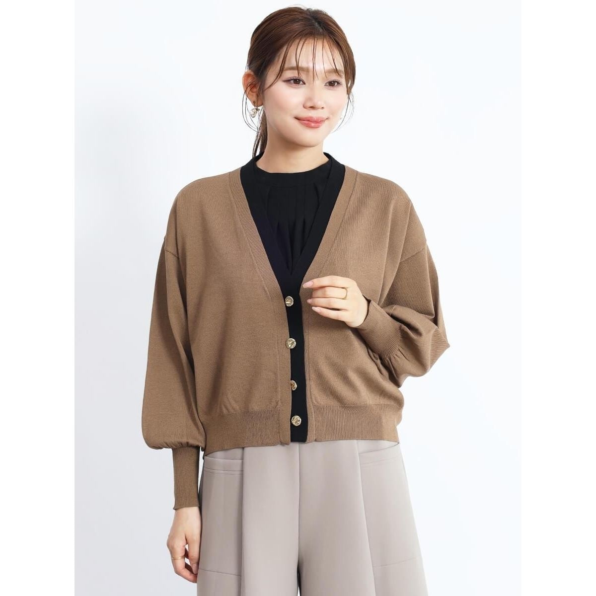 ジゴスリーブ配色カーディガン | フェンネル(FENNEL) | マルイウェブ