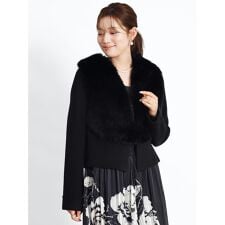 ファードッキングニットカーディガン