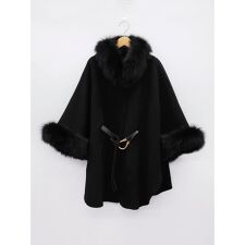 ベルテッドファーポンチョ