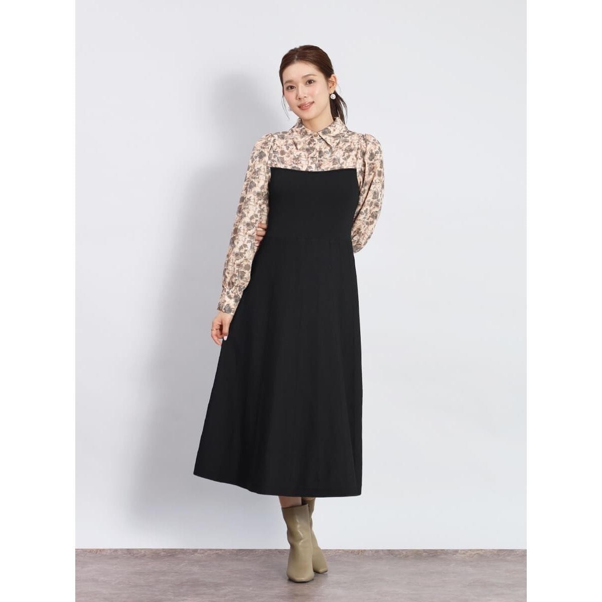 スパンコールレース刺繍ワンピース | ウィルセレクション