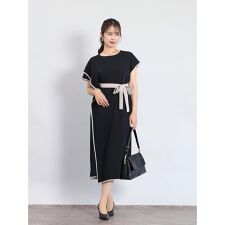 配色ラップワンピース