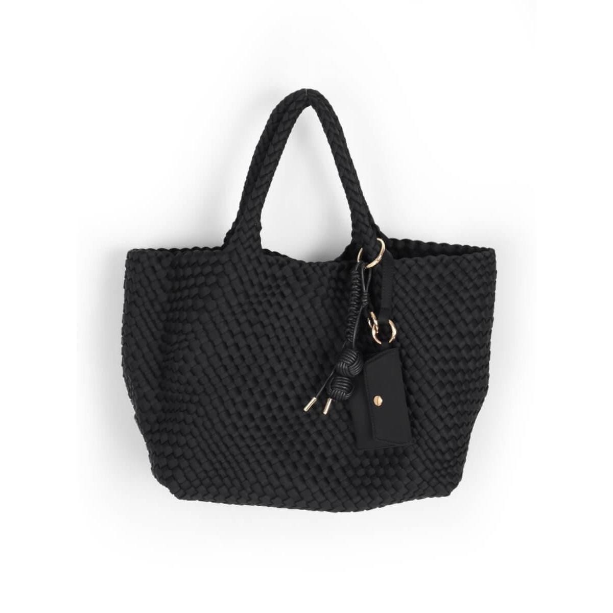 ミニポーチ付き編み込みスクエアトートバッグ | グランターブル