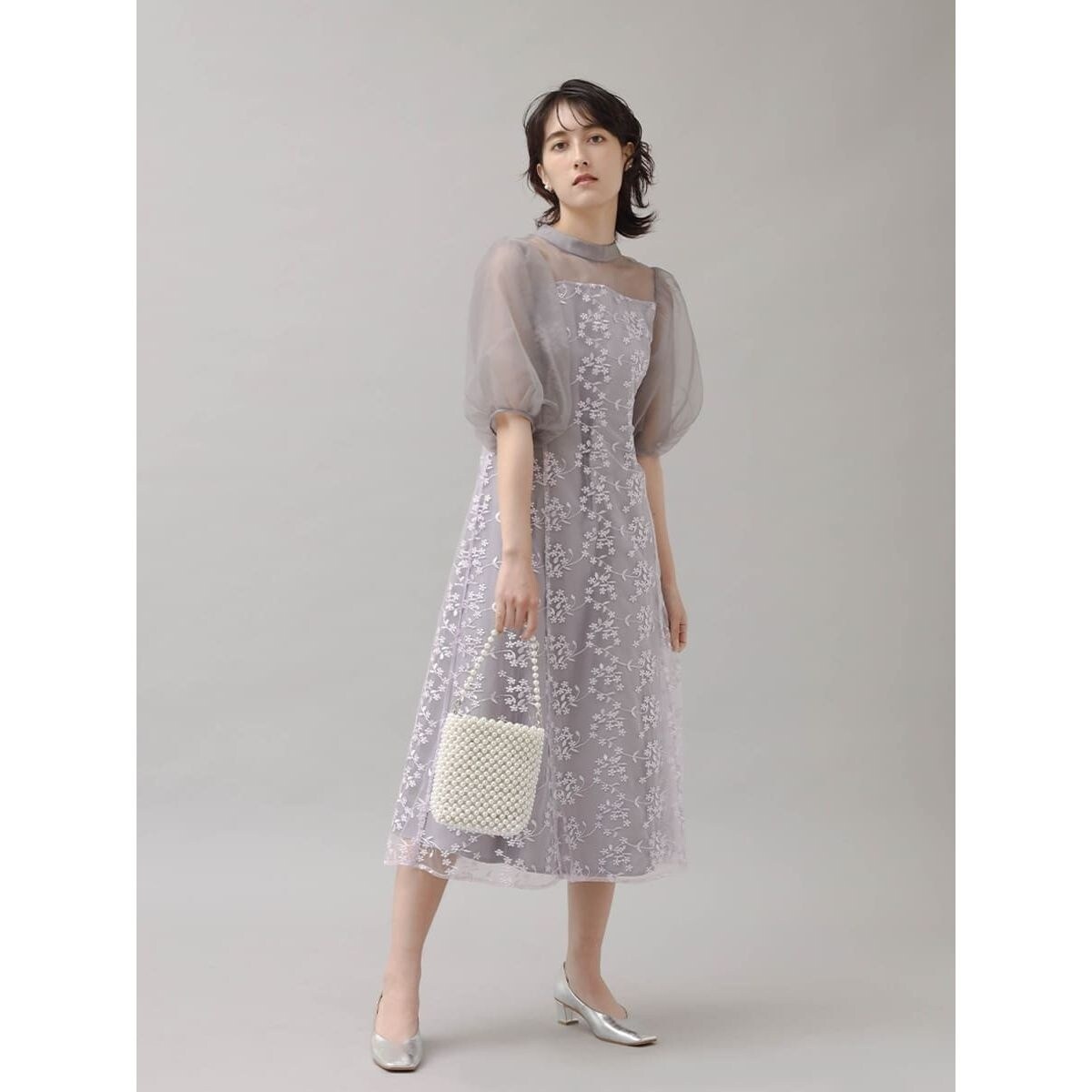 petirobe/ドレス/バルーンスリーブフラワーワンピース 楽天市場】petirobe プチローブ バルーンスリーブフラワー