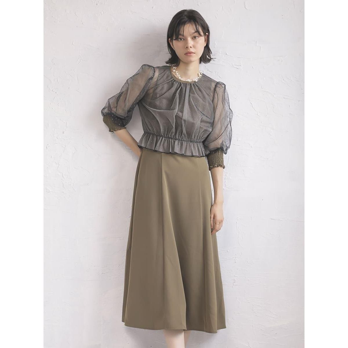 バルーンスリーブパールドレス | プチローブ(petirobe) | マルイウェブ