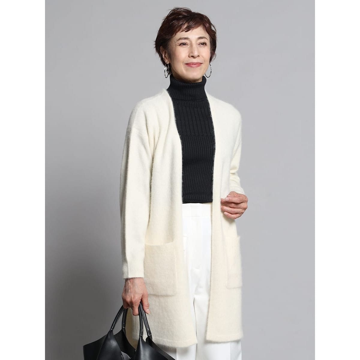 フォックスMIXトッパーカーディガン | グランターブル(GRANDTABLE