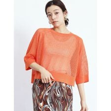 メッシュニットプルオーバー