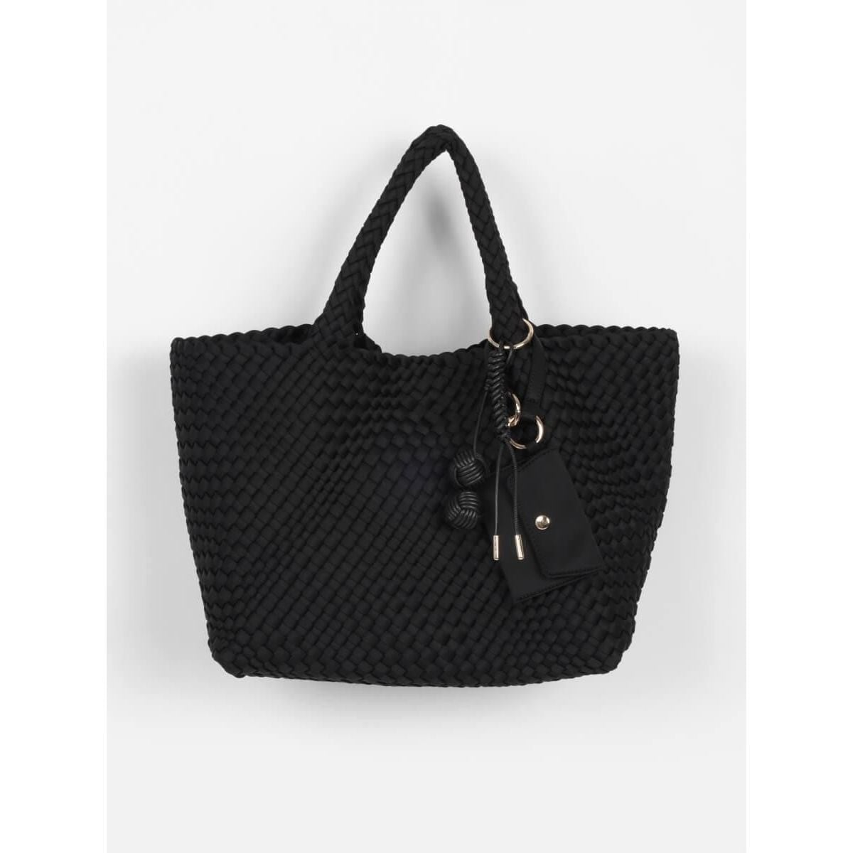 ミニポーチ付き編み込みスクエアトートバッグ | グランターブル