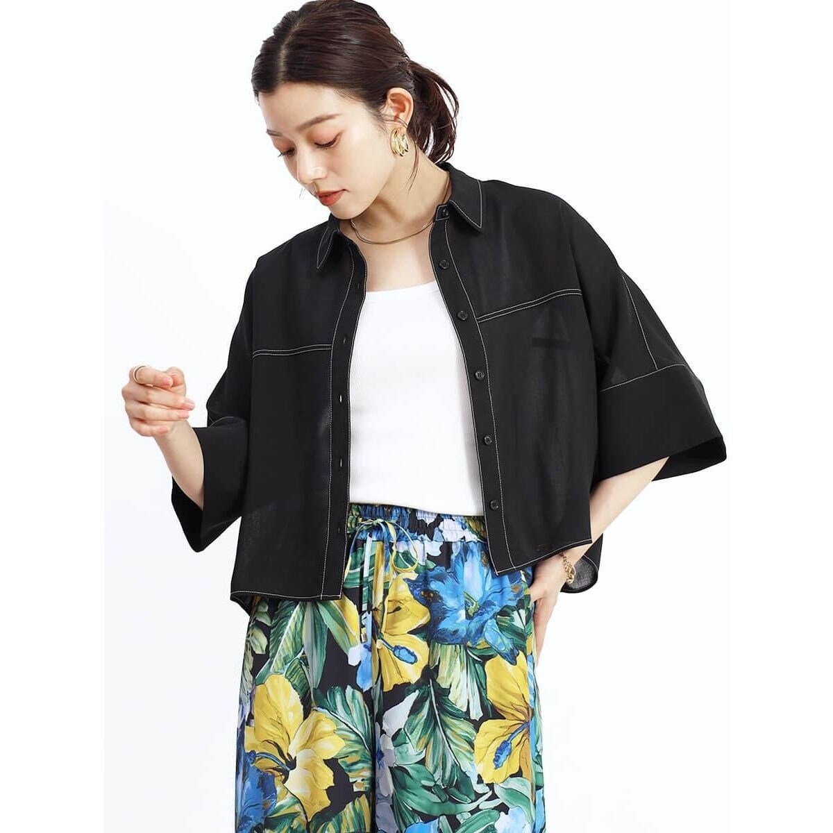 定価19000円◆新品タグ付き◆ヤマダヤ◆ 3wayケープブラウス　ブラック　黒 ヤマダヤ ストア(YAMADAYA STORE) レディース シャツ の一覧
