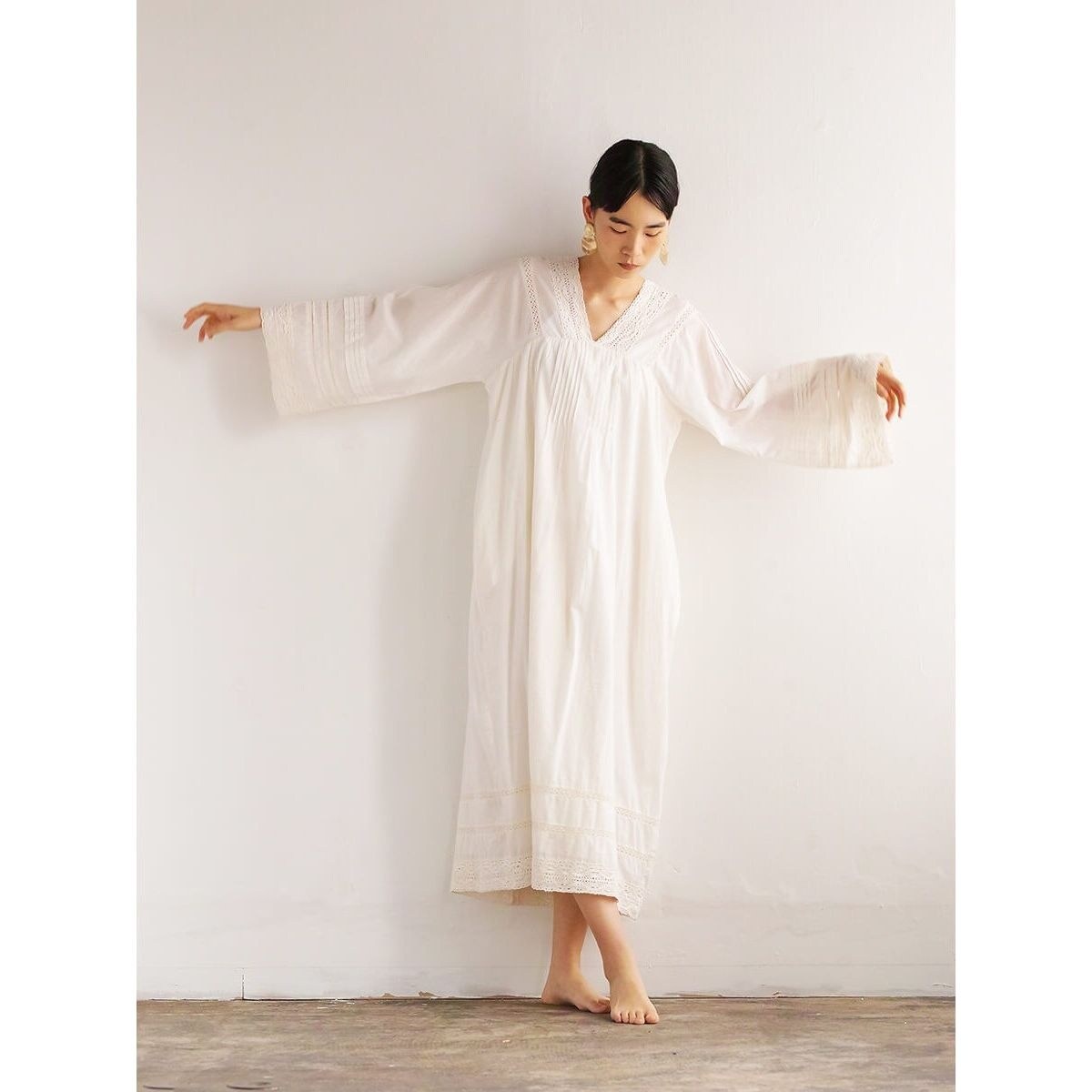 インドオーガニックコットンボイルワンピース | エイトイヤーズ アワイ
