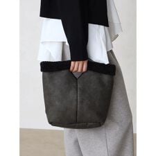 フェイクレザー2wayバッグ