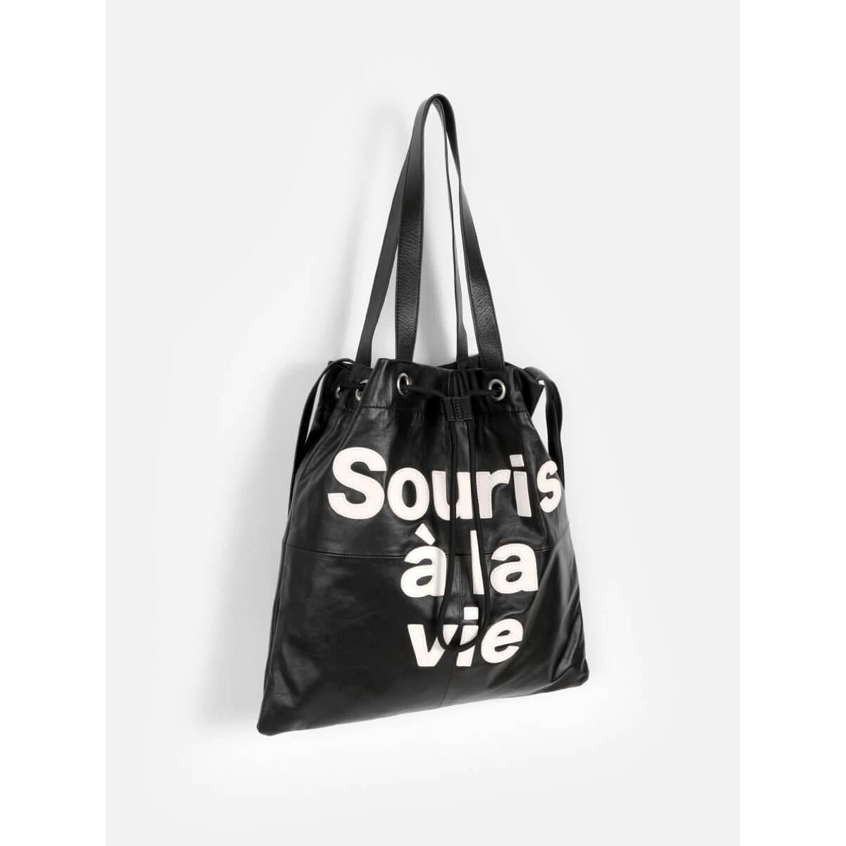 Souris la vie】巾着レザートートバッグ | ヌエール(nouer) | マルイ 