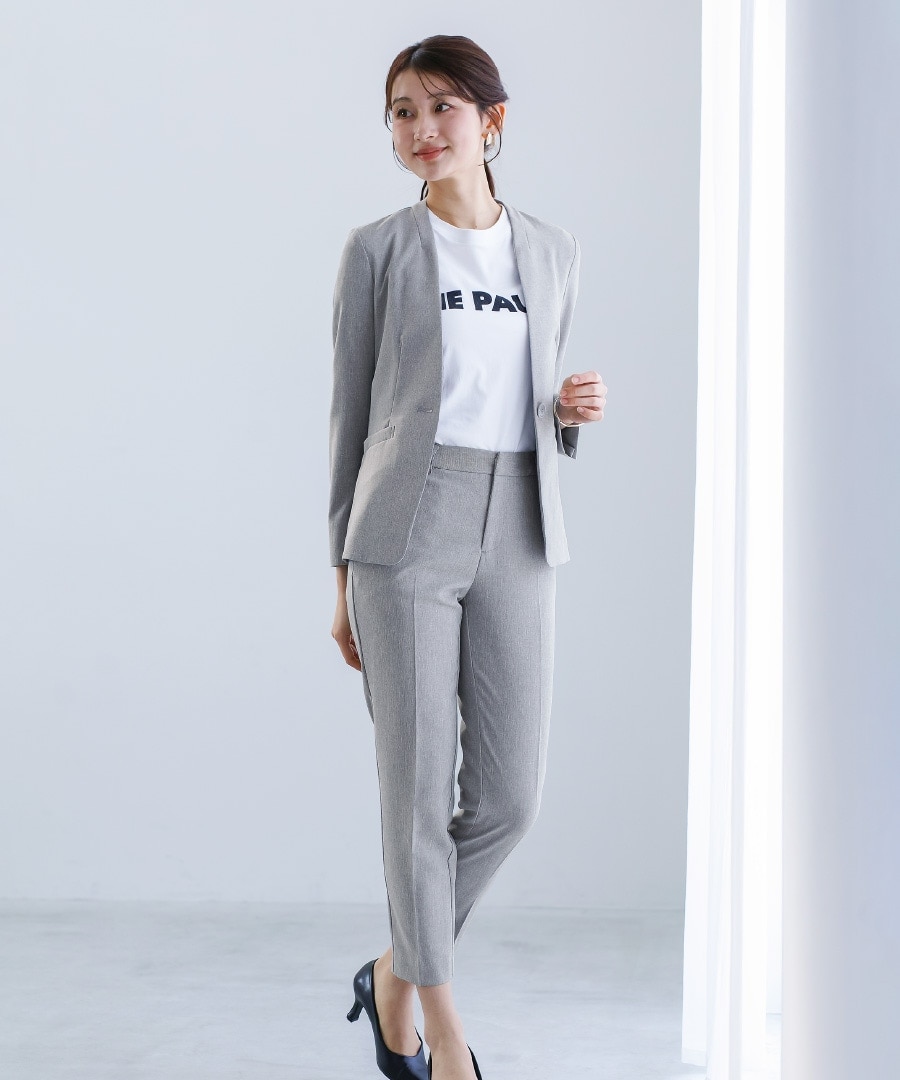 【最終値下げ】WHITE JOOLAスーツ 上下セット SALE 35％OFF】洗えて動けるワーママスーツ【手洗いできるハイ
