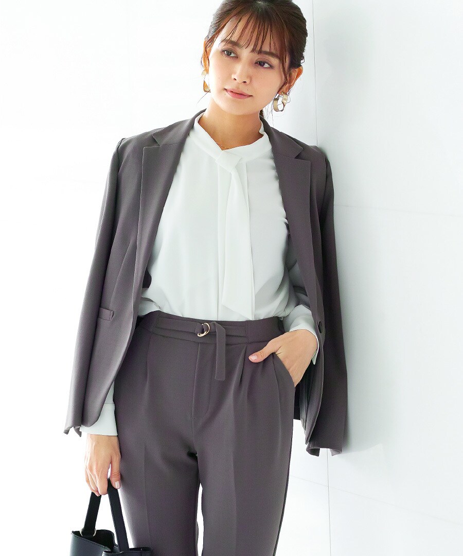 スーツ 女の子 エミリア シャツ、ローファー付き theo dore (セオドール) ウォッシャブル ノーカラー シングル