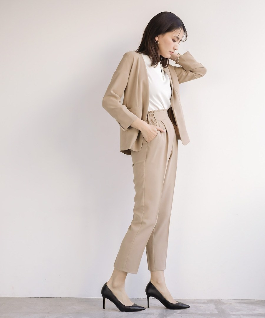 ホワイトジョーラ WHITE JOOLA スカートスーツ 上下セット ラベンダー ホワイトジョーラ WHITE JOOLAセレモニースカートスーツ