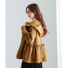 エミリアン(Emilyan)の【 Nano-Tex加工 】クリアツイル・ティアードフリルパーカー