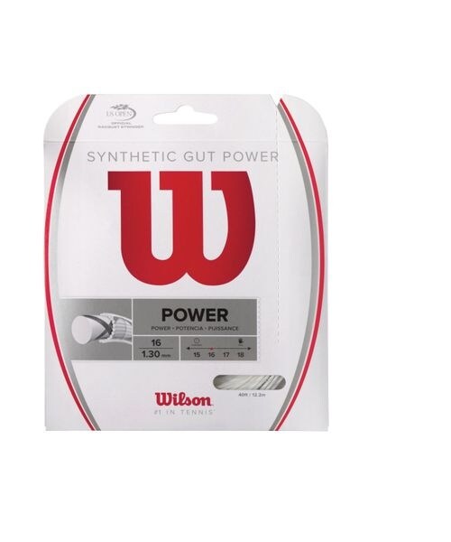 ウイルソン　ガット　Wilson SYNTHETIC GUT POWER 16 SYNTHETIC GUT POWER 16 BK 200M REEL by Wilson Japan Racquet