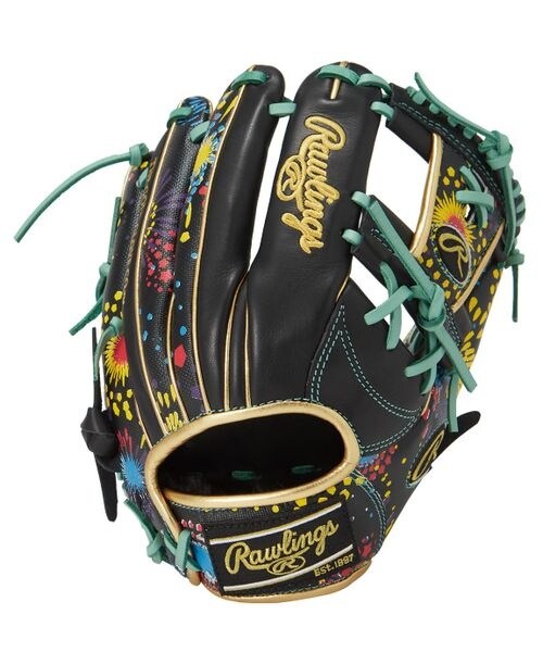 新品★限定ローリングス Rawlings グローブグラブ HOH GRAPHIC 軟式グラブ 軟式 HOH GRAPHIC N62-ブラック | ローリングス