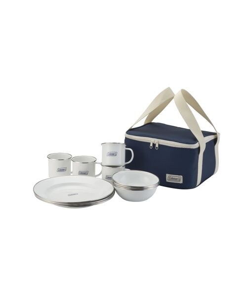 Coleman - 【シュン】　エナメルディッシュウェアセット　食器 エナメル ディッシュウェアセット 2000032362 – フィッシング