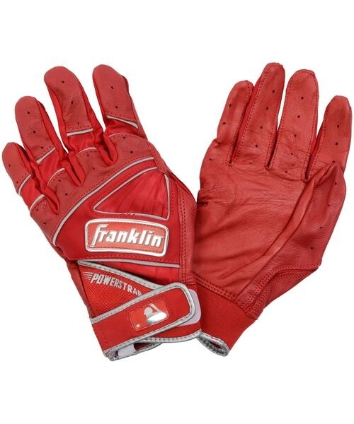 Franklin パワーストラップ バッティンググローブ 赤 Mサイズ 手袋