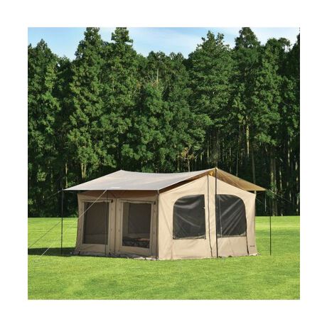 タープ(2～4人以上） REVOスクエアメッシュウォール 4×4 TAN  