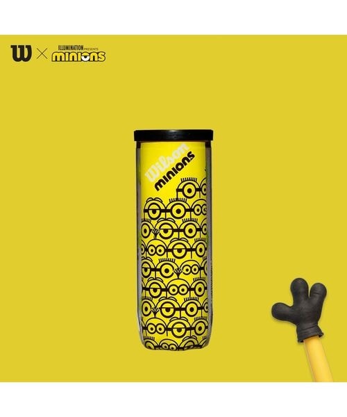 Wilson硬式 テニスラケット2本　ミニオンズテニスボール3球入り Wilson硬式 テニスラケット2本 ミニオンズテニスボール3球入り