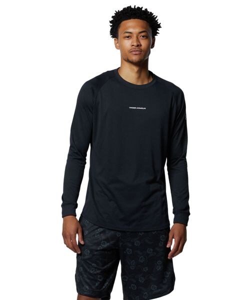 [}C]TVciTj UA Tech Longshot Long Sleeve T-Shirt/A_[A[}[iUNDER ARMOUR j Black ^ ^