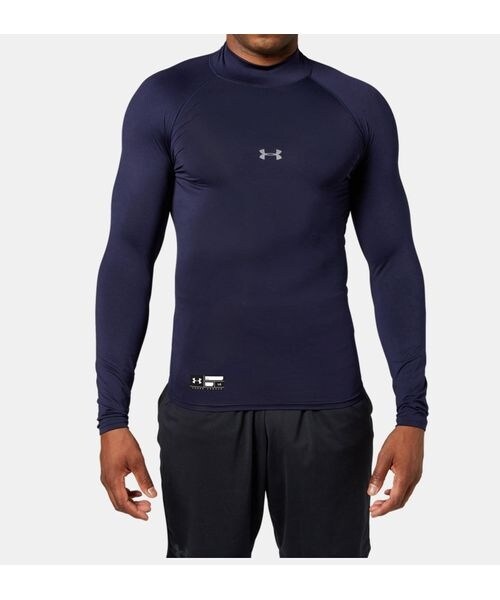 [}C]A_[Vc UA HG ARMOUR COMP LS MOCK PK/A_[A[}[iUNDER ARMOUR j Midnight Navy ^ ^