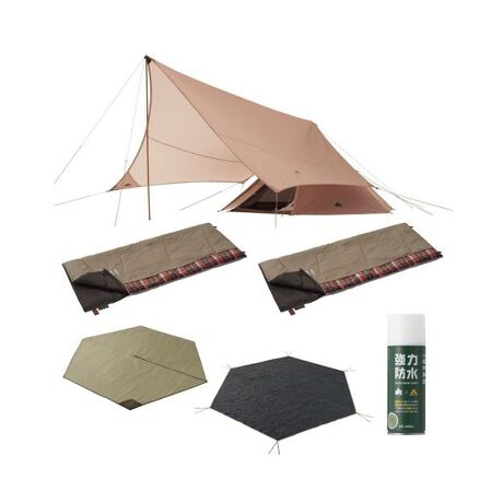 テント(2～4人以上) TRADCANVAS TEPEE＆タープ350シュラフセット 
