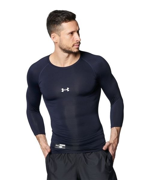 [}C]A_[Vc UA HG ARMOUR COMP 3^4 CREW PK/A_[A[}[iUNDER ARMOUR j Midnight Navy